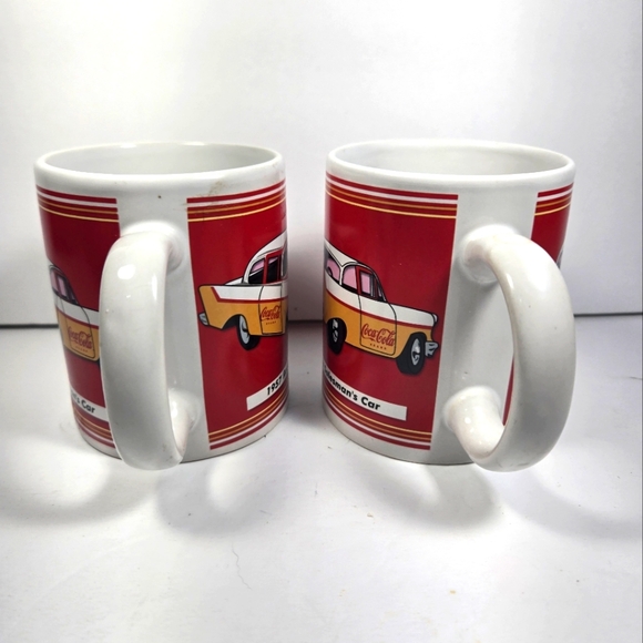 Coca Cola Mugs Set of Two " 1957 Route Salesman's Car" Edition - Picture 5 of 7